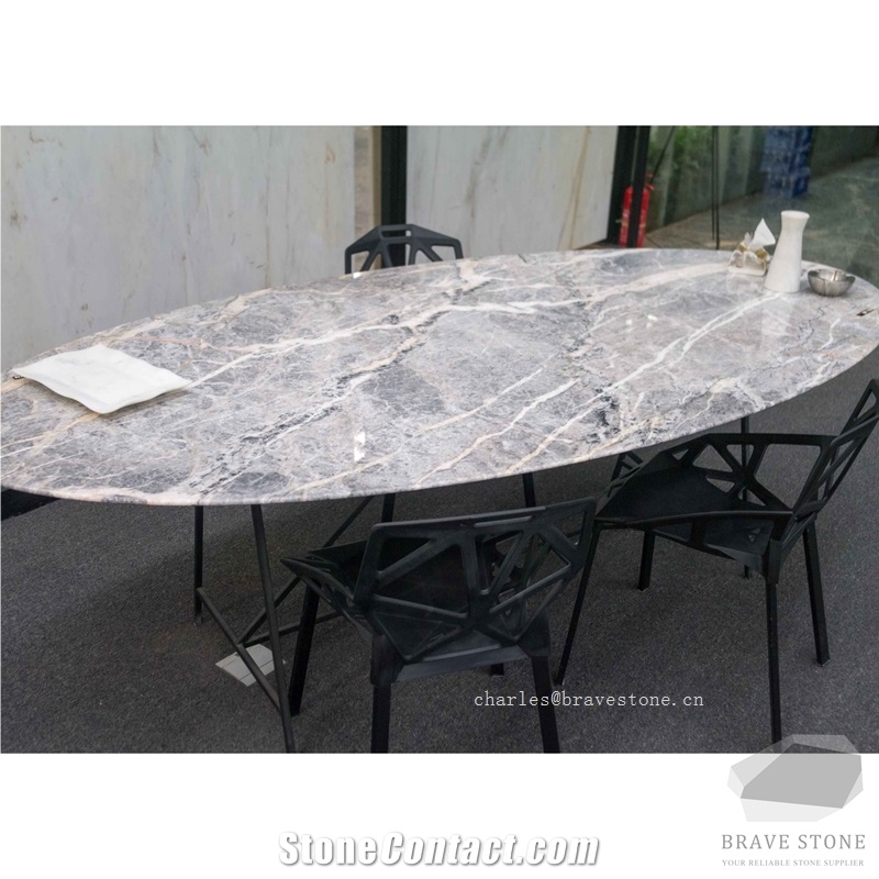 Bosco Margra Grey Marble Tables