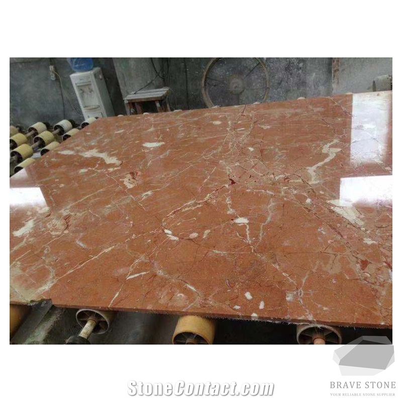 Coral Red Marble Slabs and Tiles