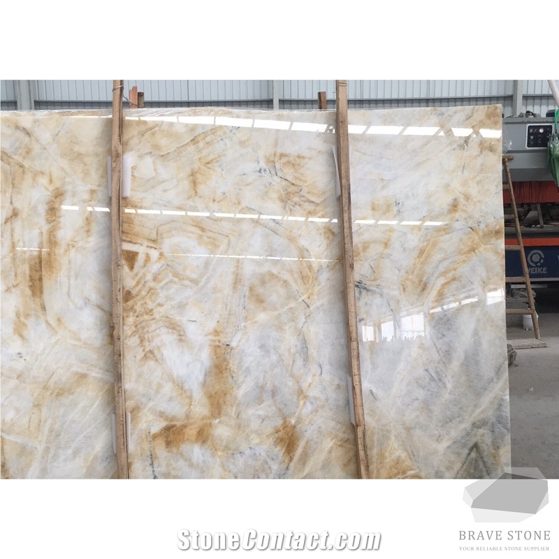 Golden Jade Marble Slabs and Tiles