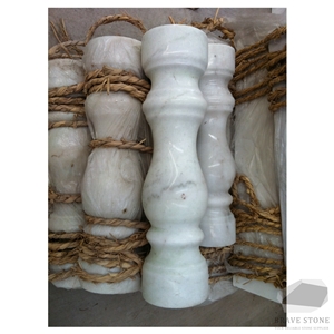 Guangxi White Marble Railing Balusters