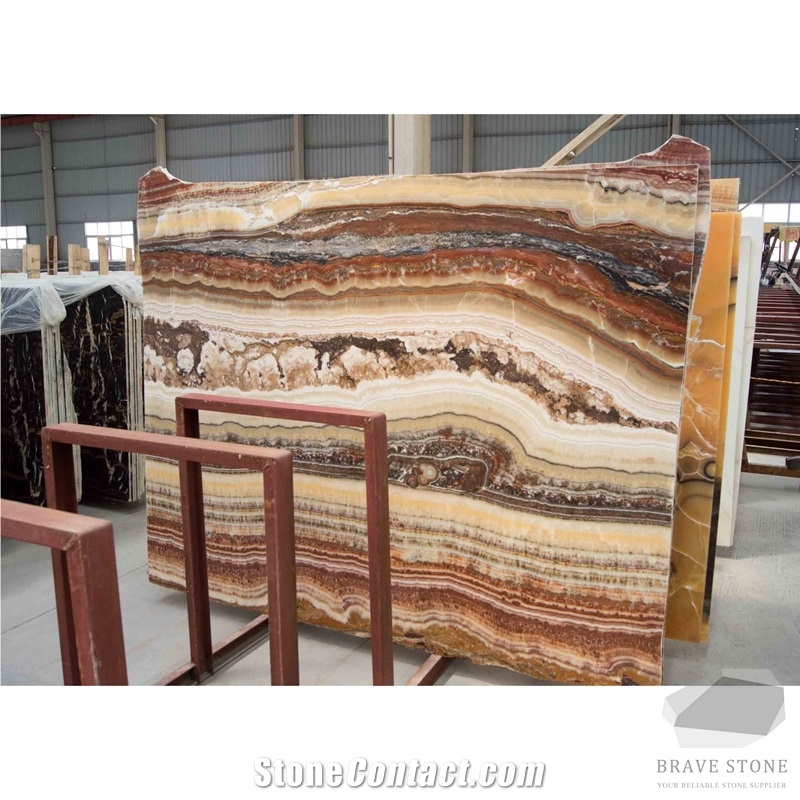 Red Onyx Tiles and Slabs