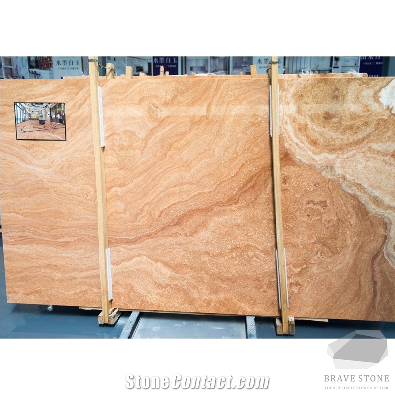 Yellow Wooden Marble Tiles and Slabs