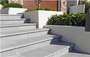 Highland Grey Granite Stair Steps, Riser