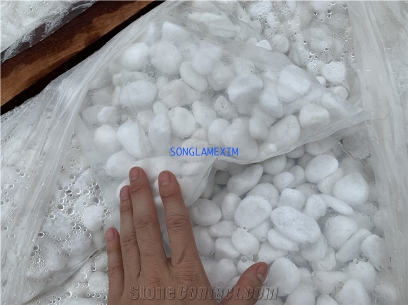 Vietnam White Marble Pebbles