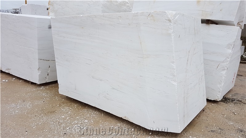 Oceanic White Marble Block, Greece White Marble