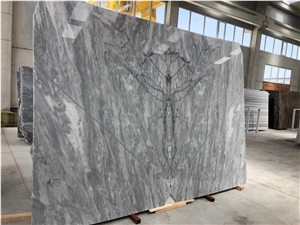 Silver Marble Lines Slabs