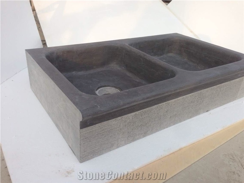 Blue Limestone Natural Rectangular Sinks and Basin