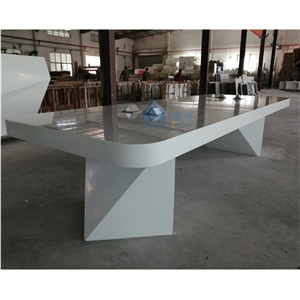 Luxury Design White Corian Conference Table