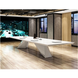 Luxury Design White Corian Conference Table