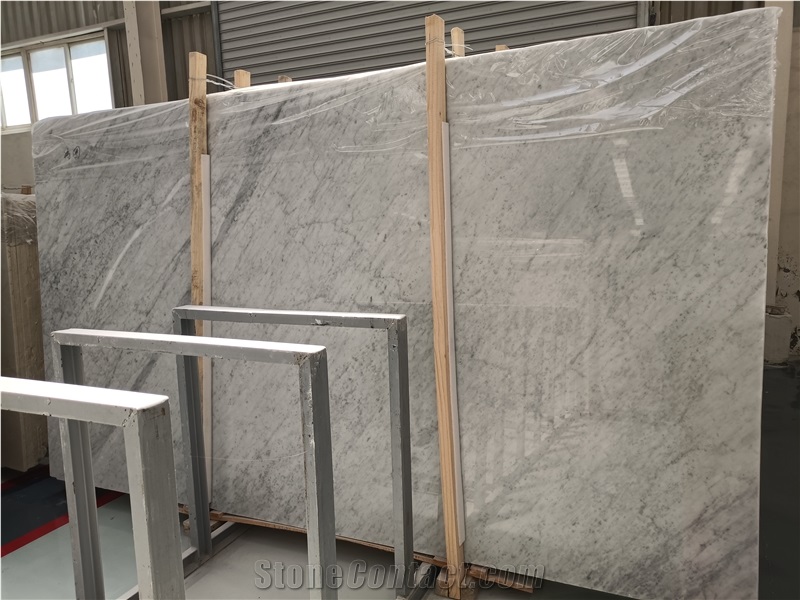 Carrara White Marble Slabs in Stock