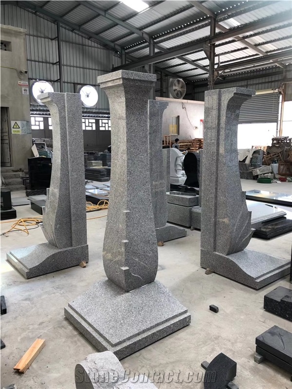 China Grey Granite Pillar
