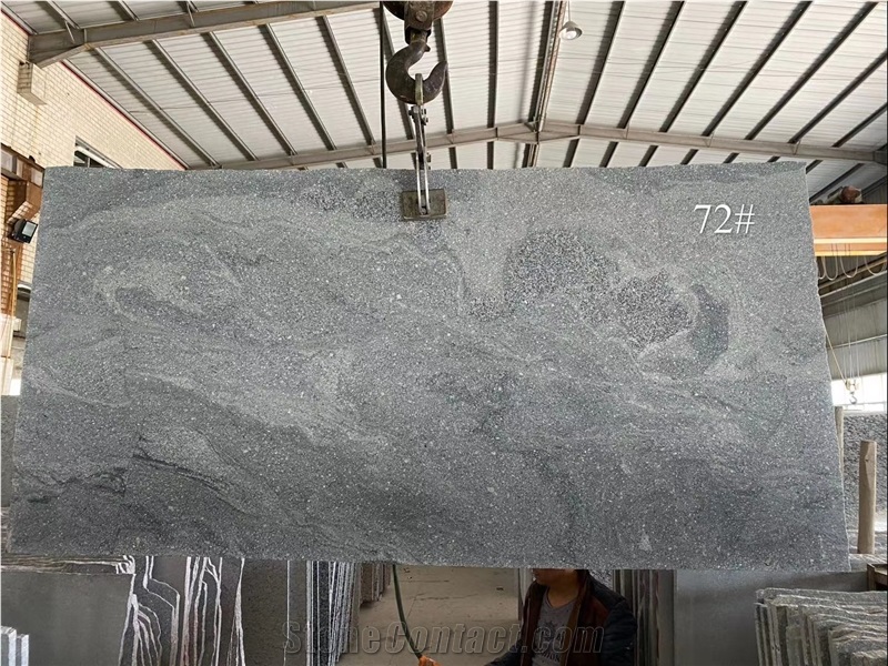 China Landscape Grey Granite Slab