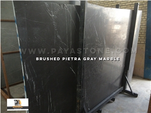 Leathered Pietra Grey Marble Slabs