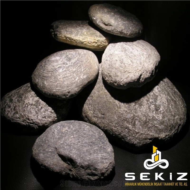 Grey Disc Garden Boulders