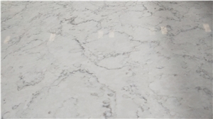 Small Pattern Calacatta Quartz Stone