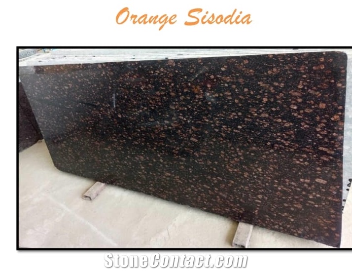 Orange Brown Granite Slabs