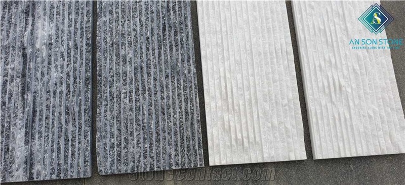 Cheap Grey & White Line Chiseled Wall Panel