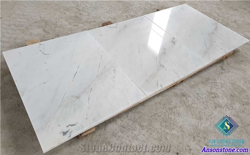 Elegant Polished Carrara Marble