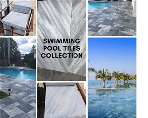 Blue Marble Stone for Swimming Pool Tiles