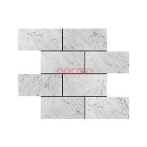 Subway 3x6 Mosaic Bianco Carrara Marble Mosaic
