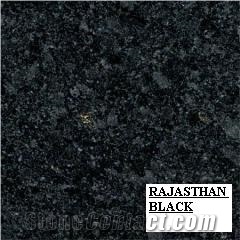 R Black Granite Slabs & Tiles