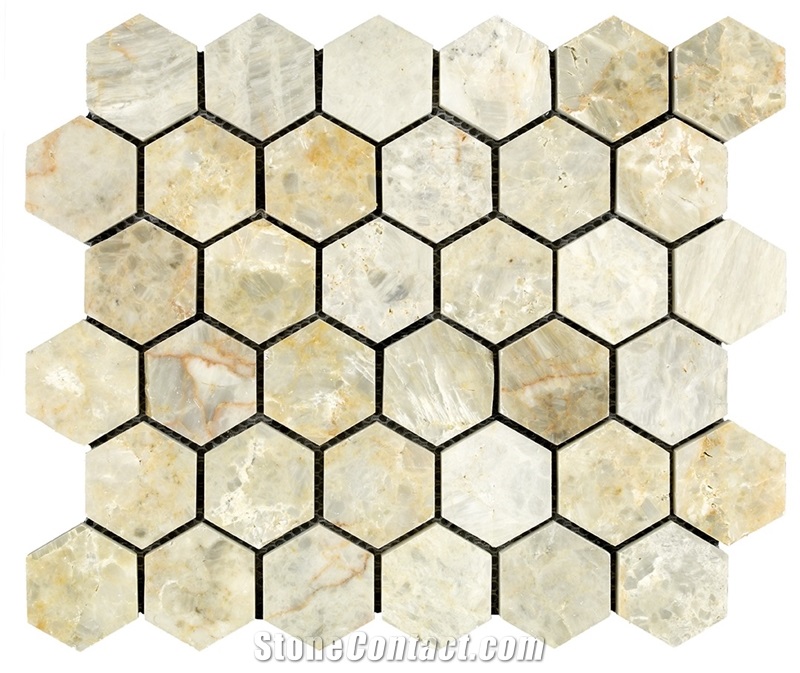 Marble Honeycomb Mosaic