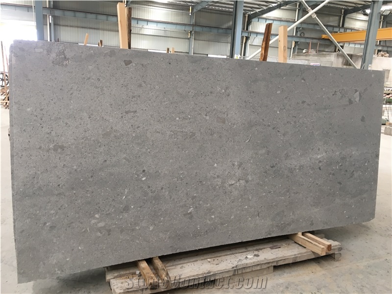 Elephant Grey Limestone Slabs & Tiles, China Grey Limestone