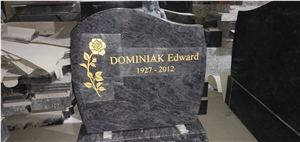 Bahama Blue Granite Poland Tombstone,Headstone