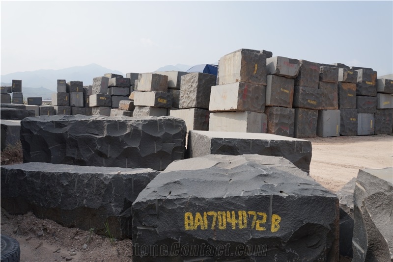 China Pure Black Stone Shanxi Black Granite Slab Own Factory