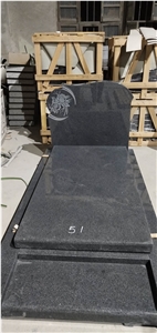 G654 Sesame Black Granite Monument, Tombstone