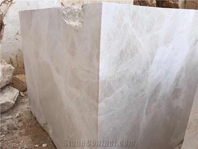 Vanilla Spider Marble Block, Turkey Beige Marble