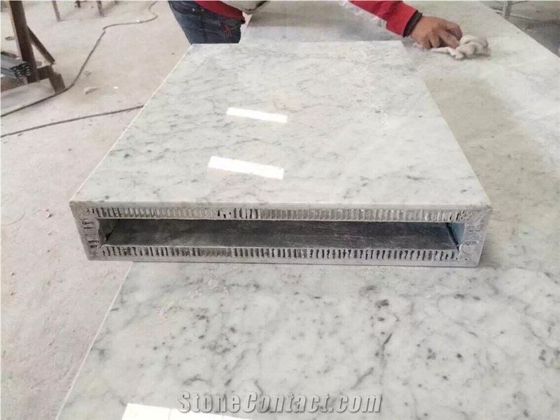 Carrara White Marble Honeycomb Composite Panel