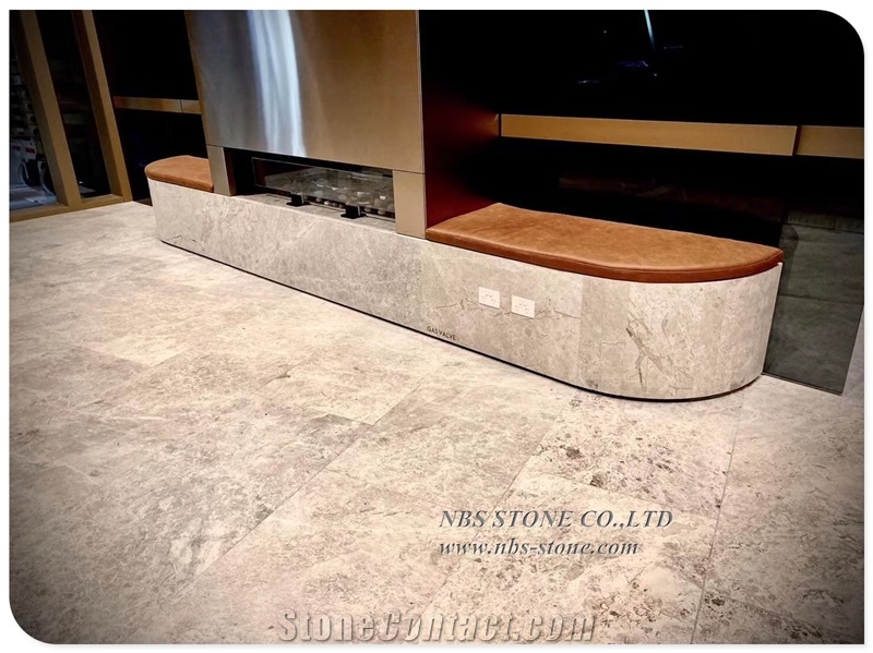 High Quality Beige Grey Marble Stone for Wall