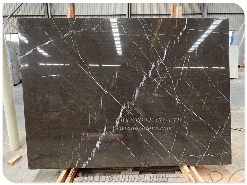 Pietra Gray Polished Marble Slab Grey Marble