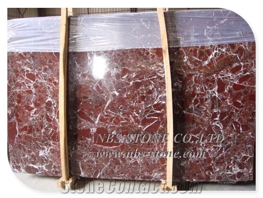Popular Natural Stone Rosa Levanto Red Marble Slab