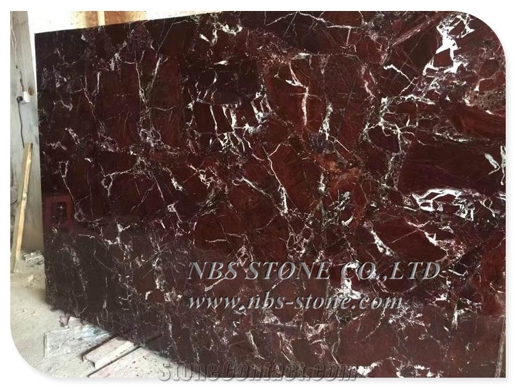 Popular Natural Stone Rosa Levanto Red Marble Slab