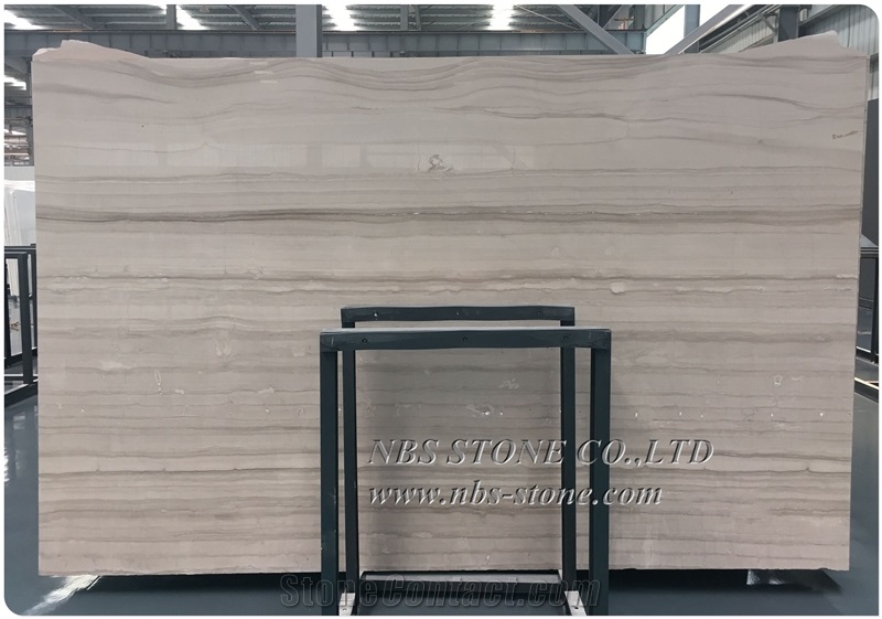 Quality Assurance Athens Grey Wooden Marble Slab