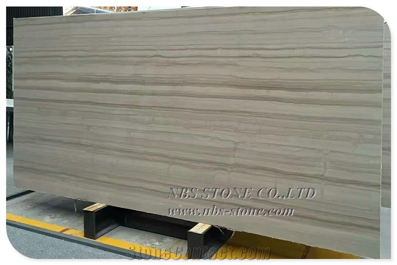 Quality Assurance Athens Grey Wooden Marble Slab