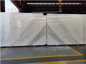 Guangxi White Marble Book Match