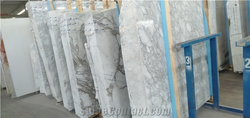 Chinese Arabescato,Carrara White Marble Tiles&Slbas