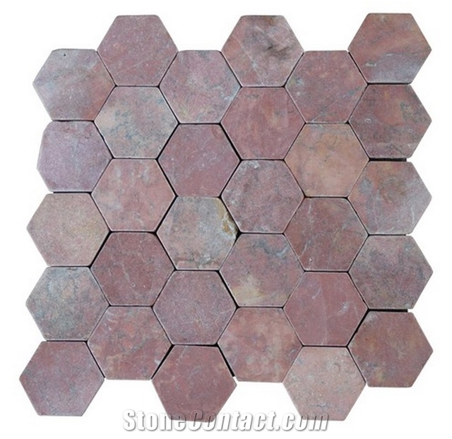 Mosaic Hexagon Marble Stone Mosaic