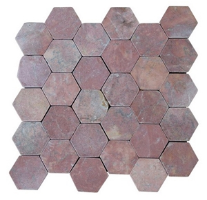Mosaic Hexagon Marble Stone Mosaic