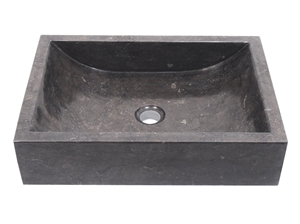 Sink Kotak Luncur Polish - Black