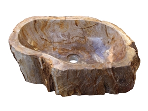 Sink Petrified Wood