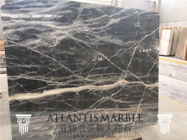 Turkish Marble Cut Size Slab Export Black Eagle
