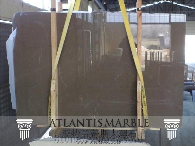 Turkish Marble Cut Size Slab Export Earth Brown