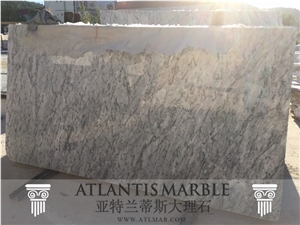 Turkish Marble Cut Size Slab Export Galaxy White