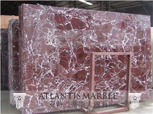 Turkish Marble Cut Size Slab Export Rosso Levanto