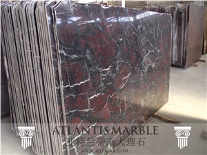 Turkish Marble Cut to Size Slab Export Night Rose
