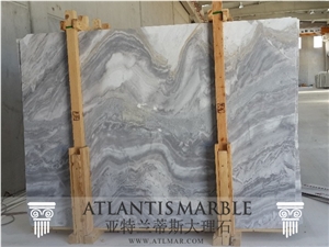 Turkish Marble Cut to Size Slab Export Wave Grey